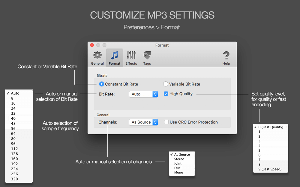 mp3 format for a mac
