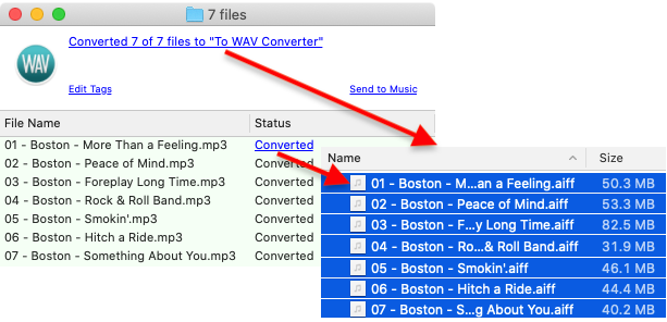 To WAV Converter for Mac OS - Accessing new AIFF files