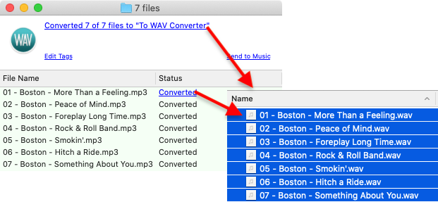 To WAV Converter for Mac OS - Accessing new WAV files