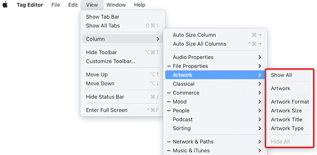 Tag Editor for Mac - Artwork Properties
