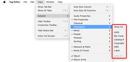 Tag Editor for Mac - Commerce Tags