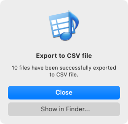 Export files to iTunes from Amvidia Tag Editor for Mac