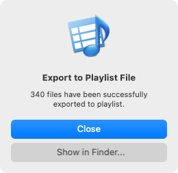 Export files to iTunes from Amvidia Tag Editor for Mac