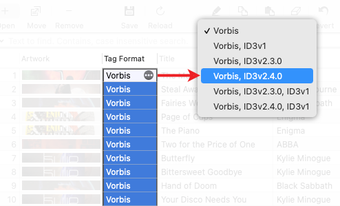 Changing metadata format in FLAC files to Vorbis ID3v2.4