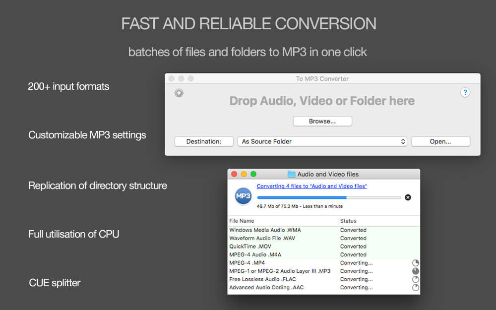 to MP3 Converter 3.9.9.85 - Baixar para Mac Grátis