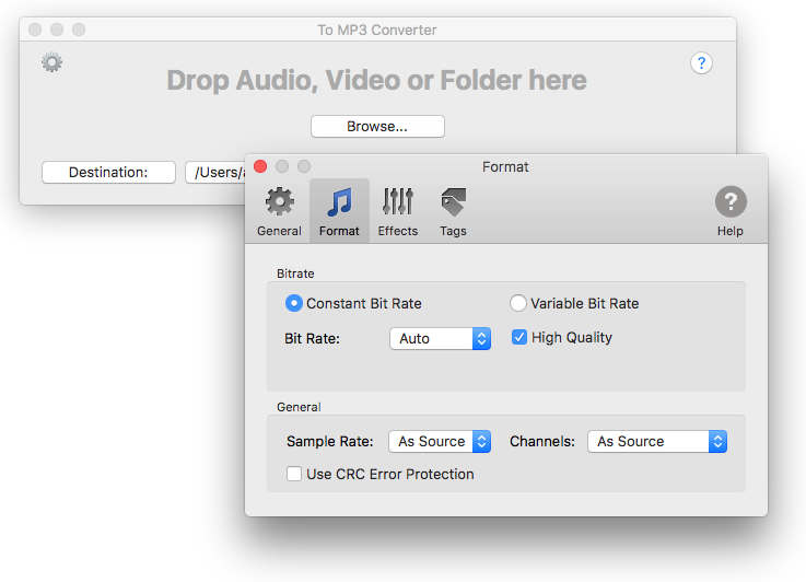 To MP3 Converter - Preferences