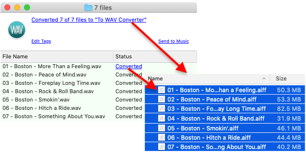 To WAV Converter for Mac OS - Accessing new WAV files